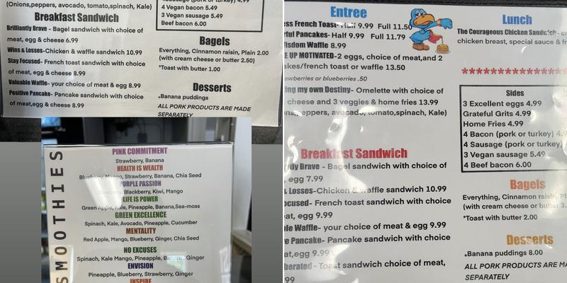 That Breakfast Spot Menu