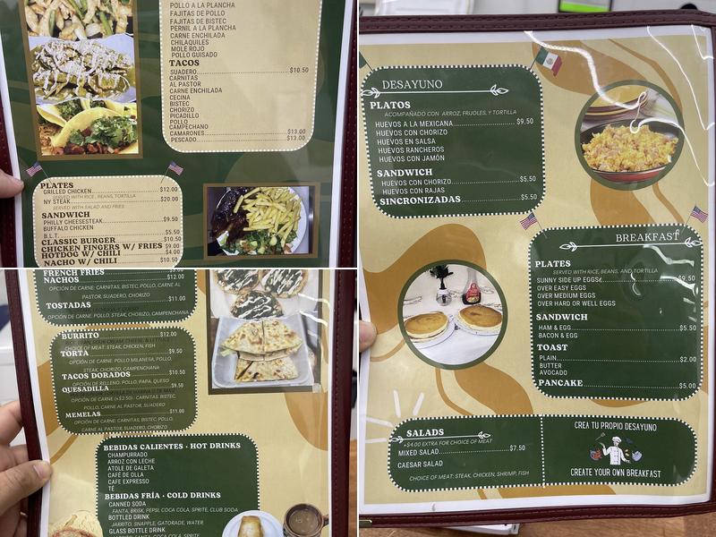 Three Flavors Taqueria Menu