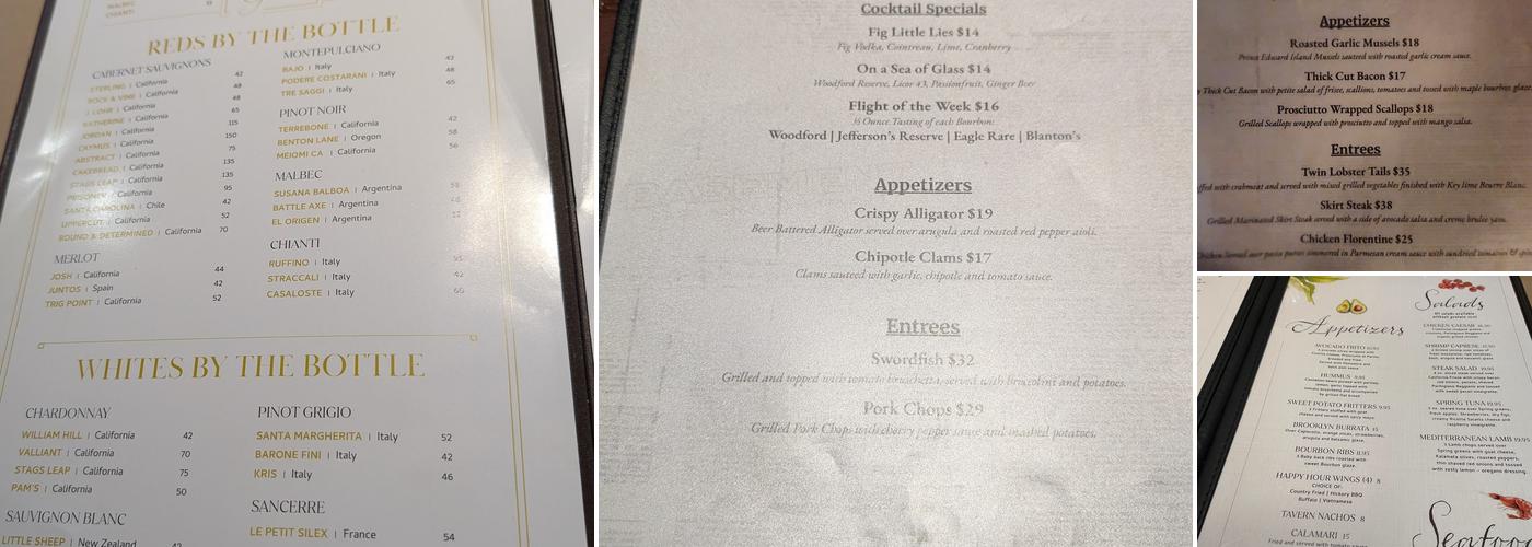 The Basement Menu