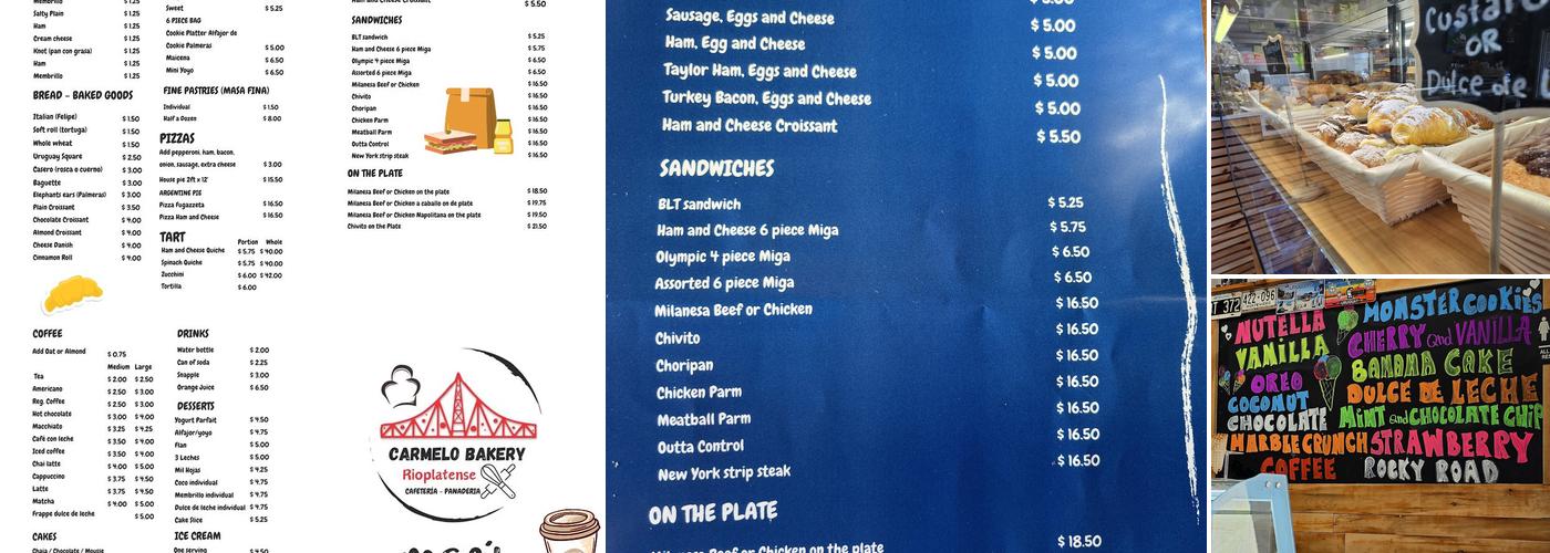 Carmelo Bakery Menu