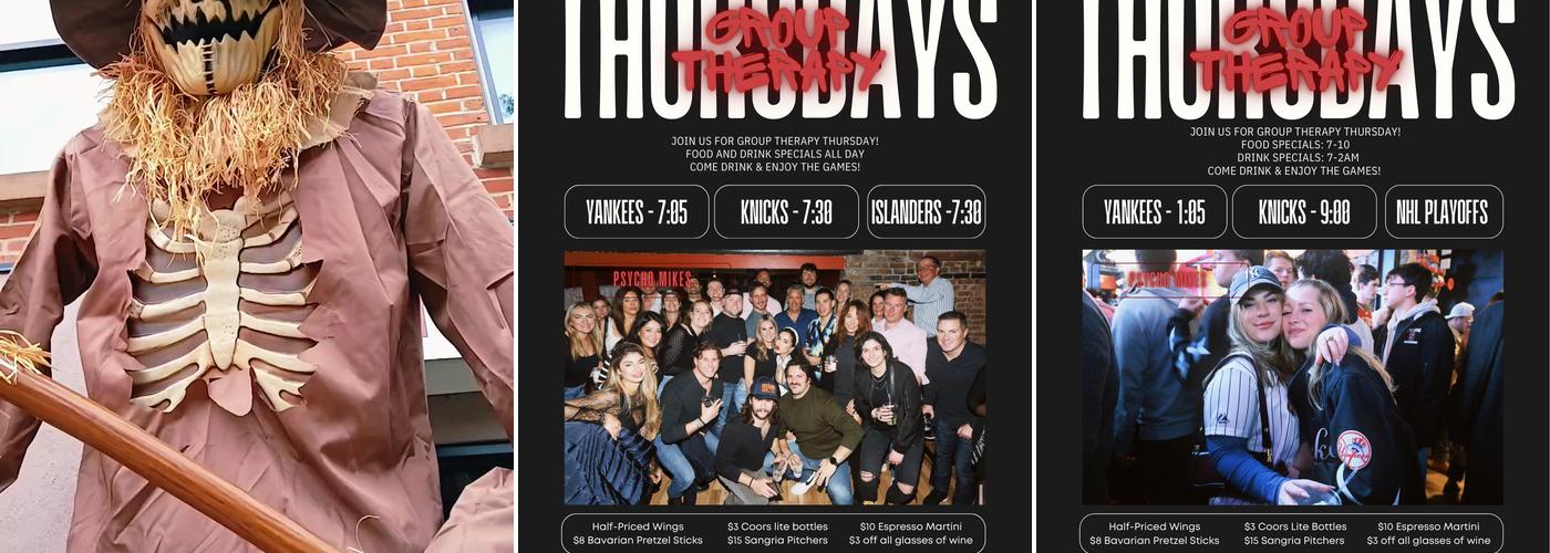 Psycho Mike's Therapy Bar and Grill Menu