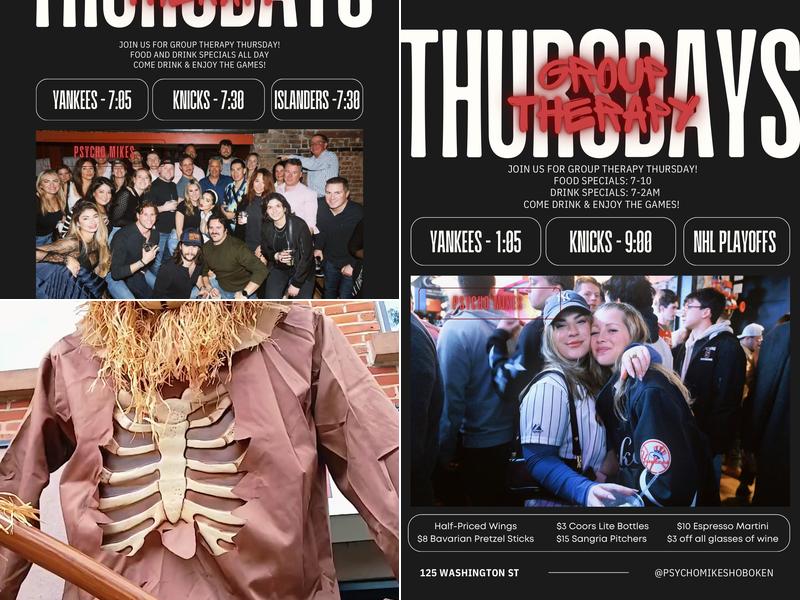 Psycho Mike's Therapy Bar and Grill Menu