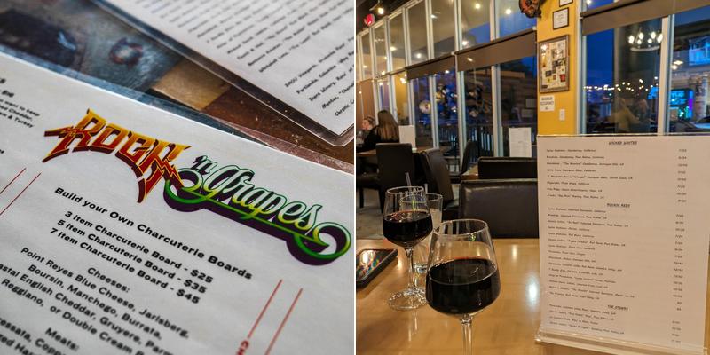 Rock 'n Grapes Menu