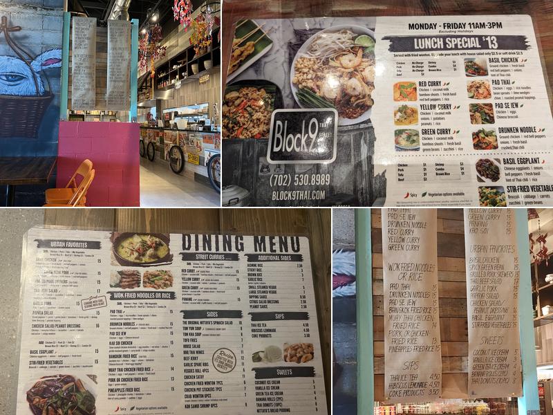 Block 9 Thai Street Eats/Henderson Menu