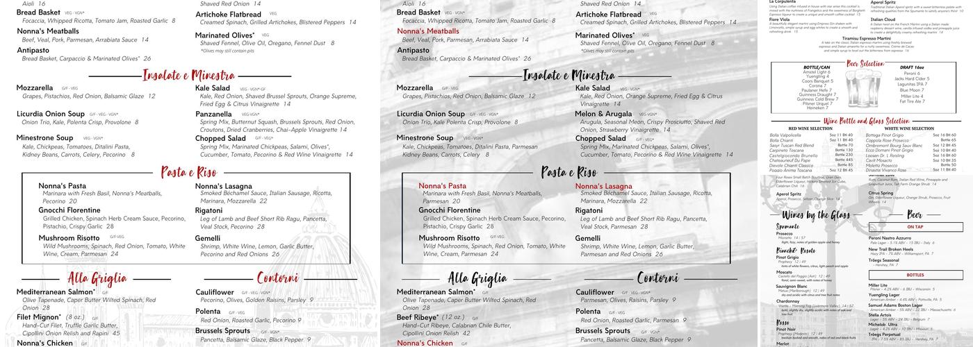 Mercato Mio Menu