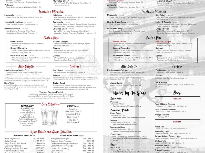 Mercato Mio Menu