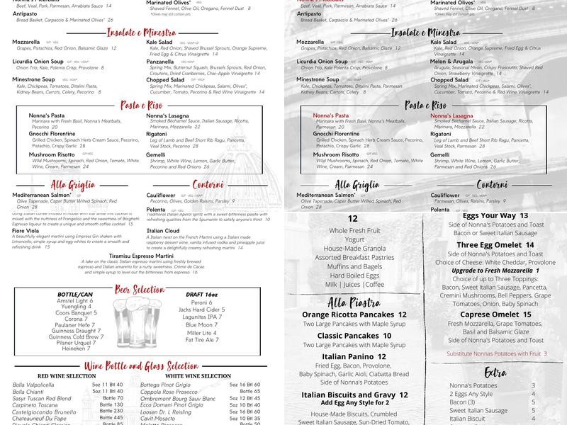 Mercato Mio Menu