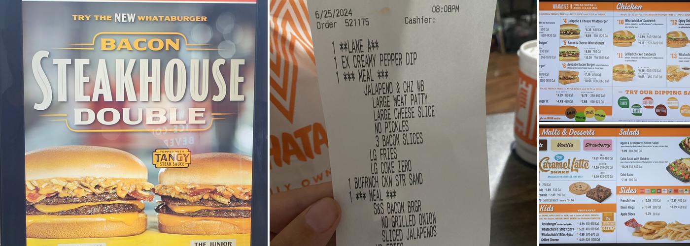 Whataburger Menu