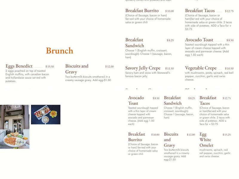 Fika Cafe Menu