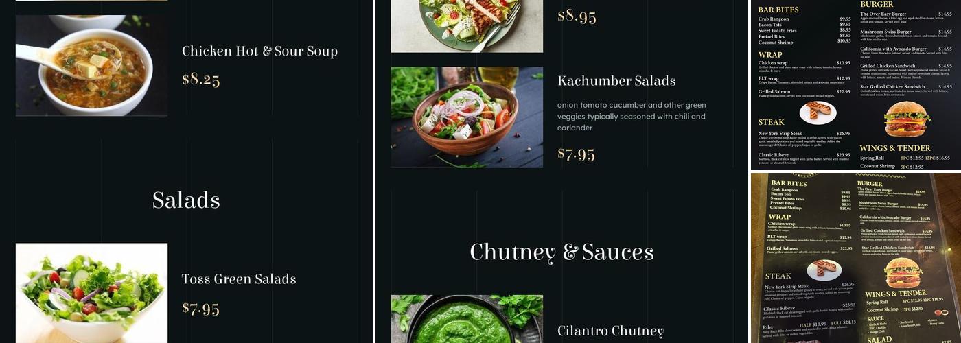 Star Lounge & Bar Menu