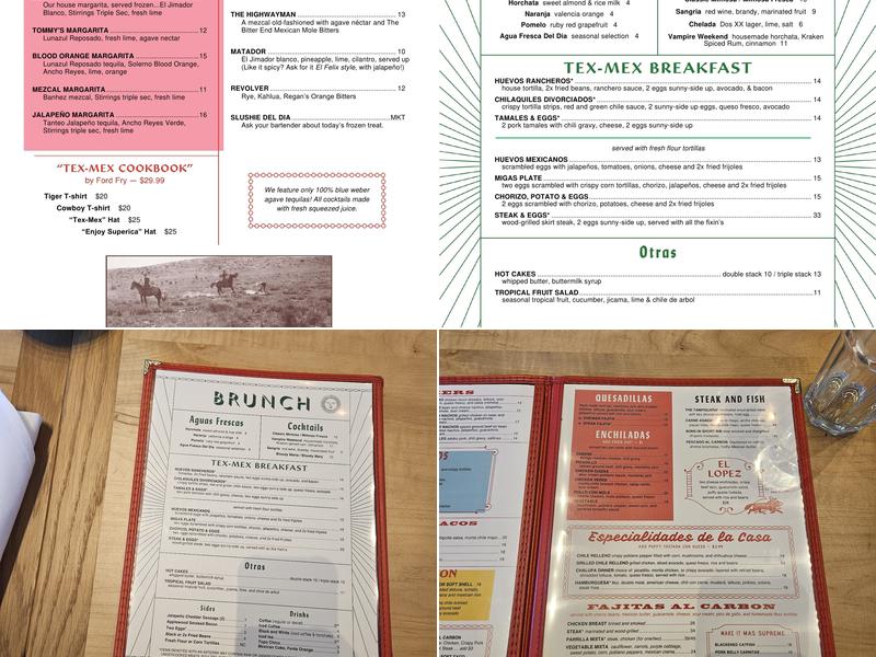 Superica Winter Park Menu