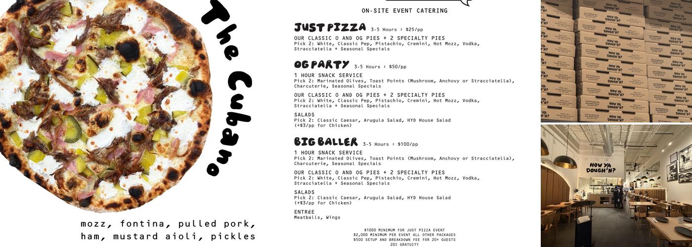 How Ya Dough'n Menu