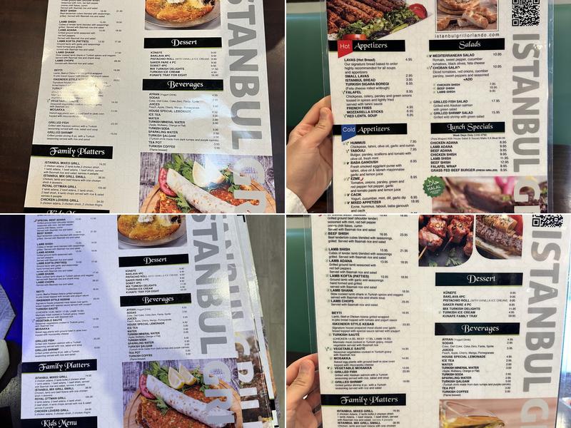 Istanbul Grill Menu