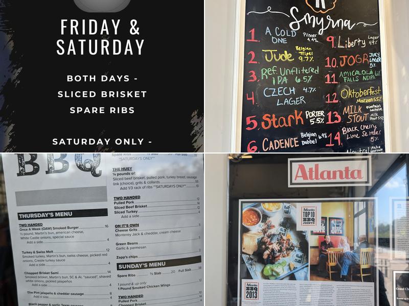 Owens and Hull at Grand Champion Menu