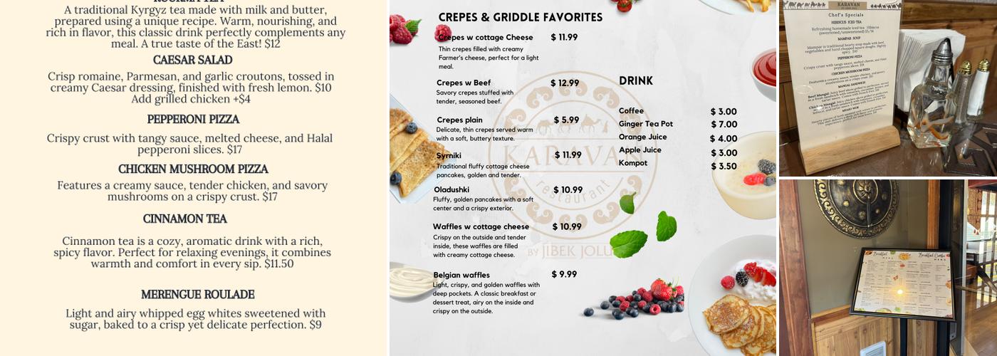 Karavan Restaurant Menu