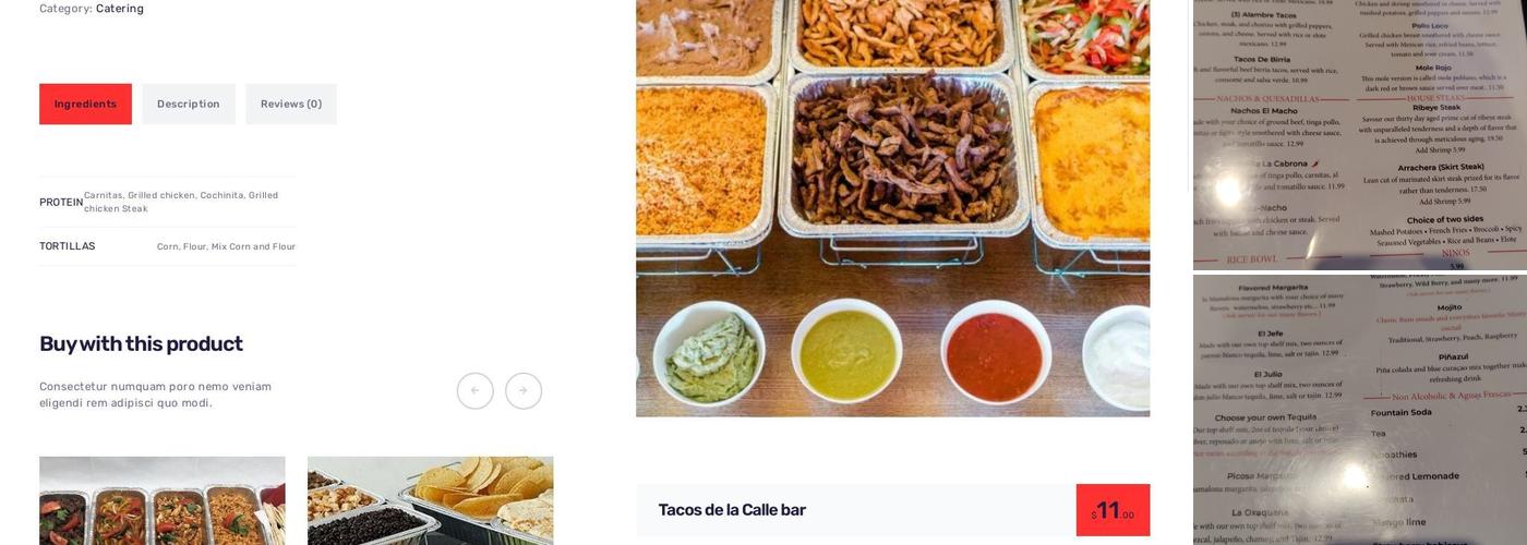 Tio's Tacos & Tequila Menu