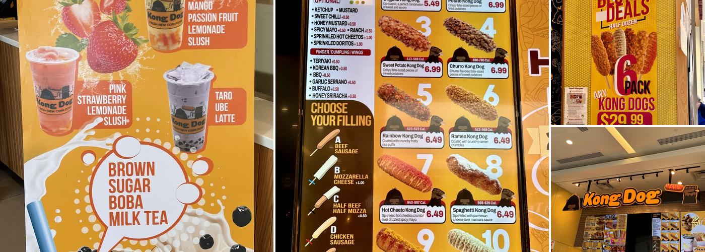 Kong Dog Northshore Mall Menu