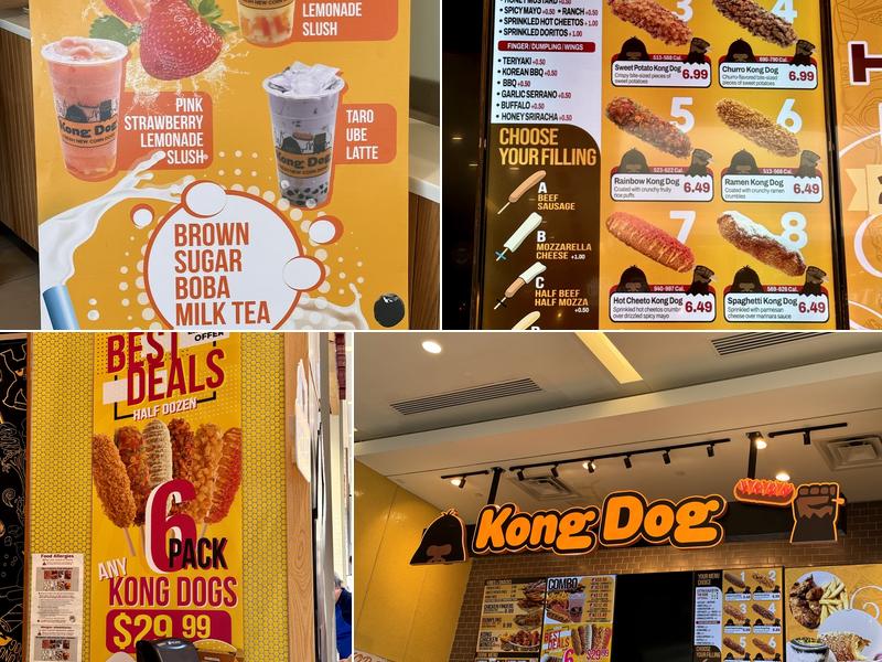 Kong Dog Northshore Mall Menu