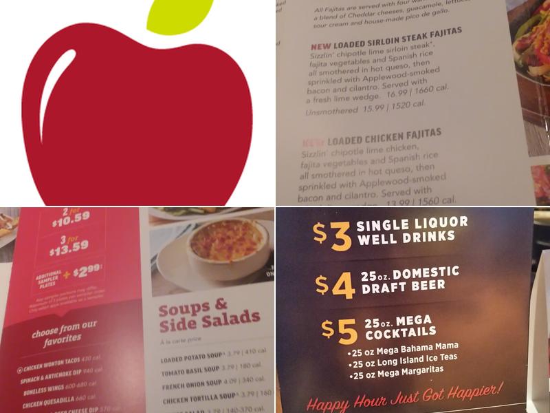 Applebee's Grill + Bar Menu