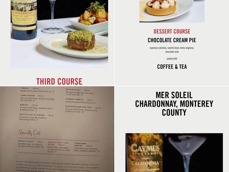 Ruth's Chris Steak House Menu