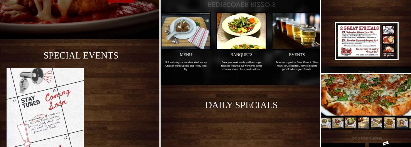 Rizzo's on Transit Menu