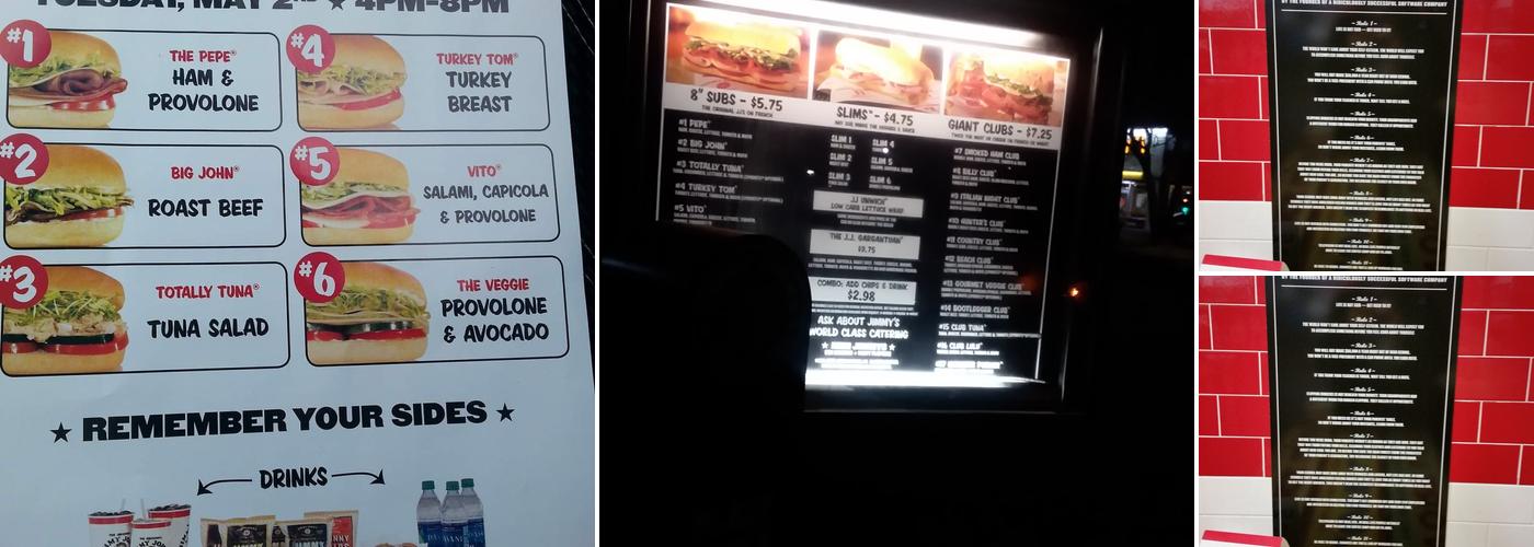Jimmy John's Menu