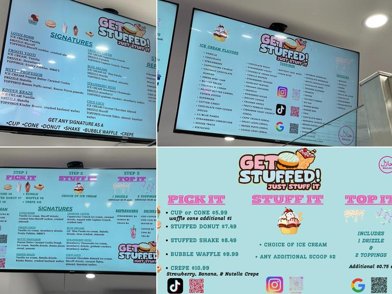 Get Stuffed Menu
