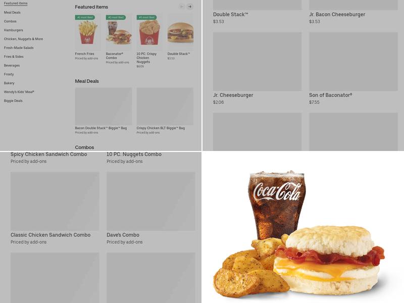 Wendy's Menu