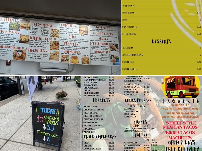 Tacotruck Taqueria Menu