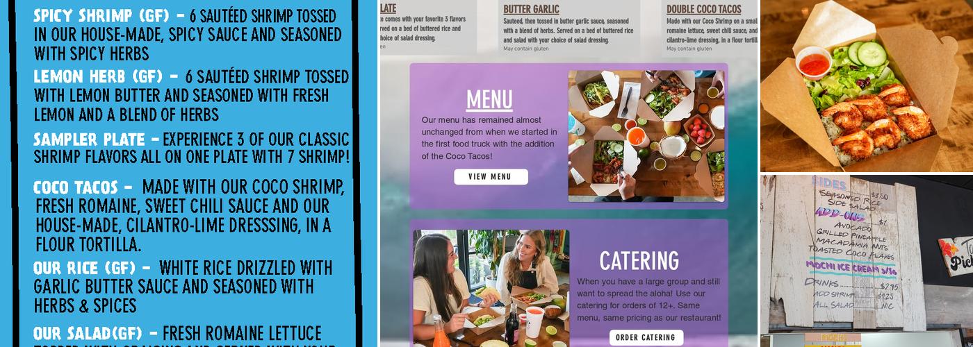 Coco Shrimp Menu