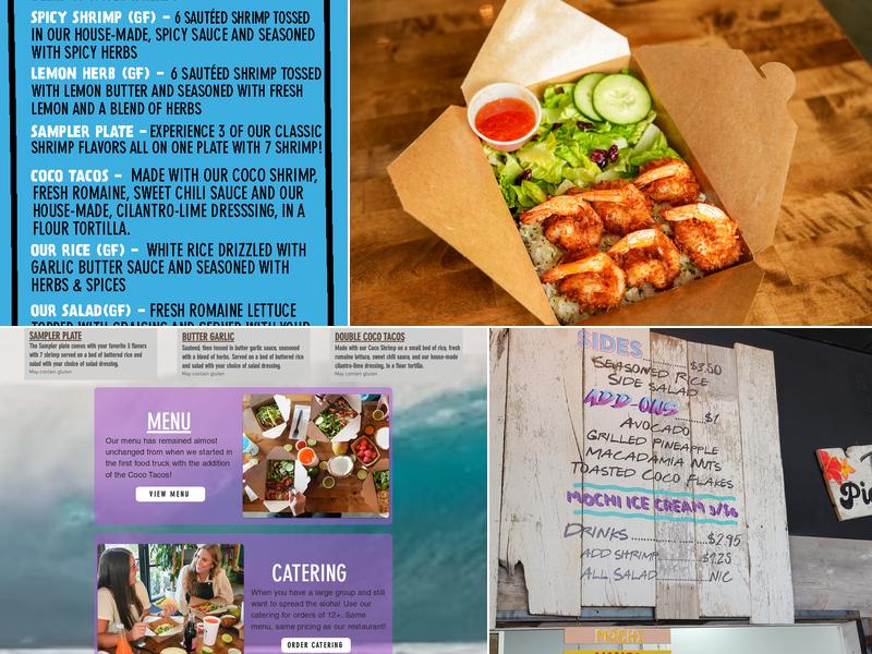 Coco Shrimp Menu