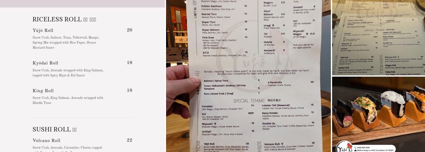 Yujo Nori Menu