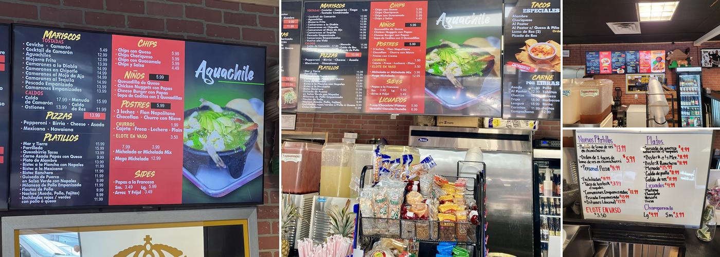 Toros tacos Menu