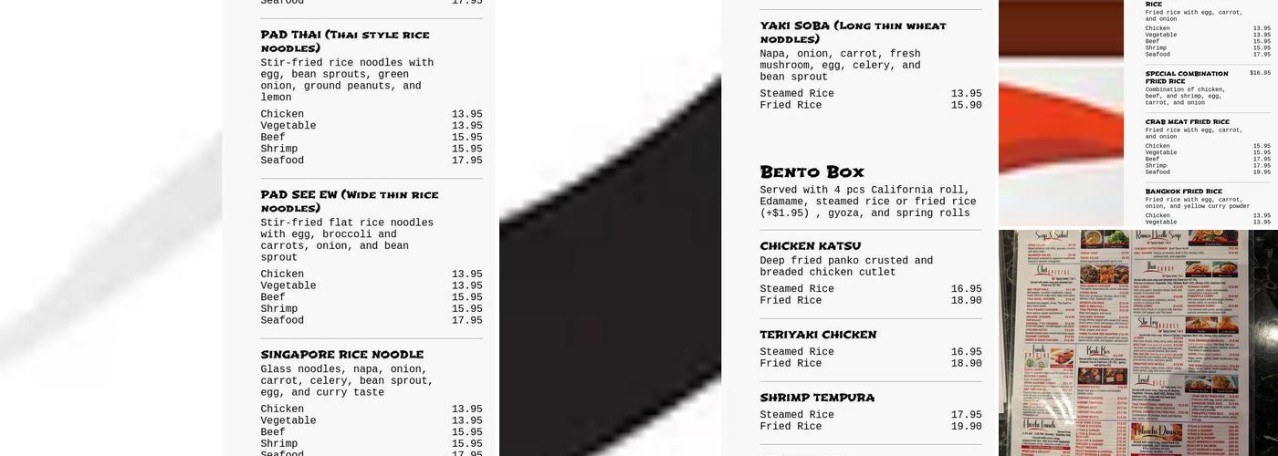 Hoshi Japanese Steakhouse and Asian Fusion Menu