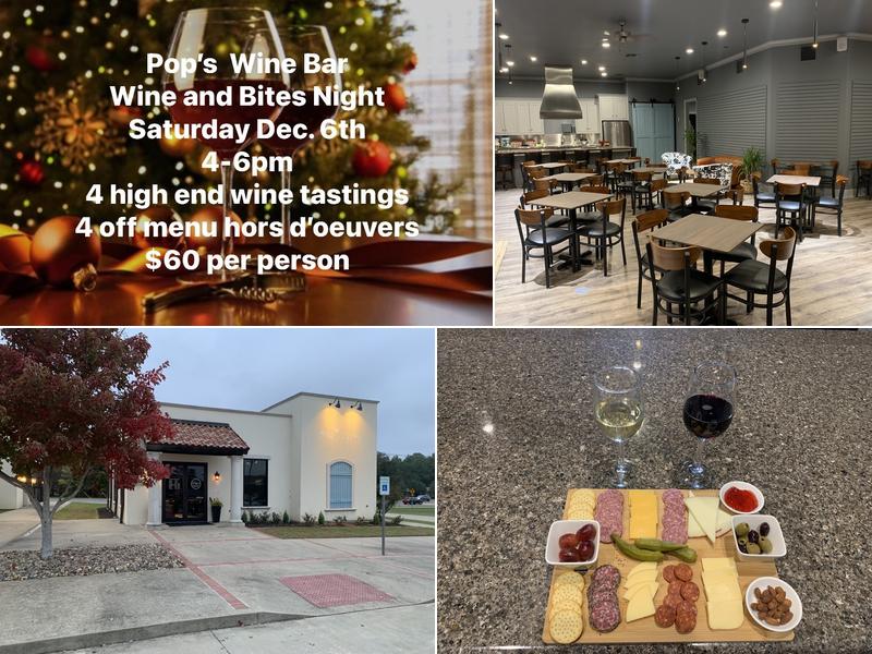 Pop’s Wine Bar 7268 Old Jacksonville Hwy, Tyler