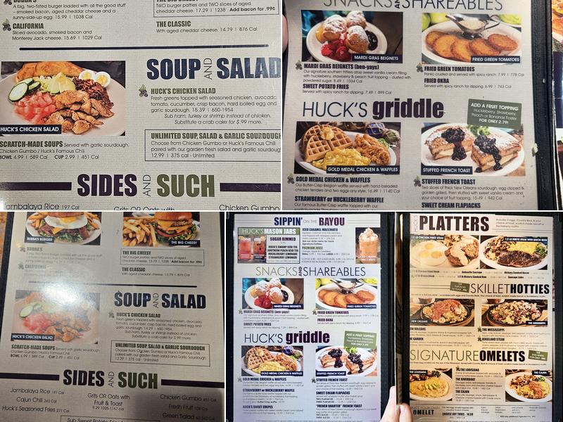 Huckleberry's Breakfast & Lunch Menu