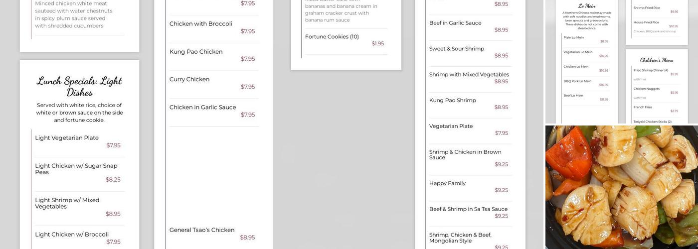 Baobae Menu