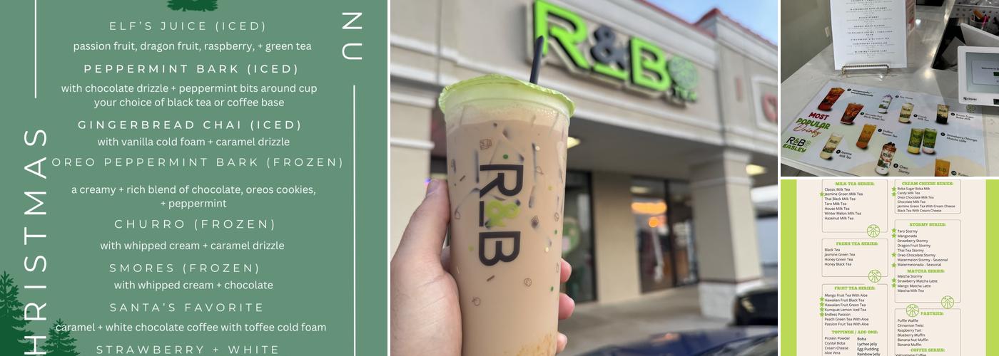 R&B Tea Easley Menu