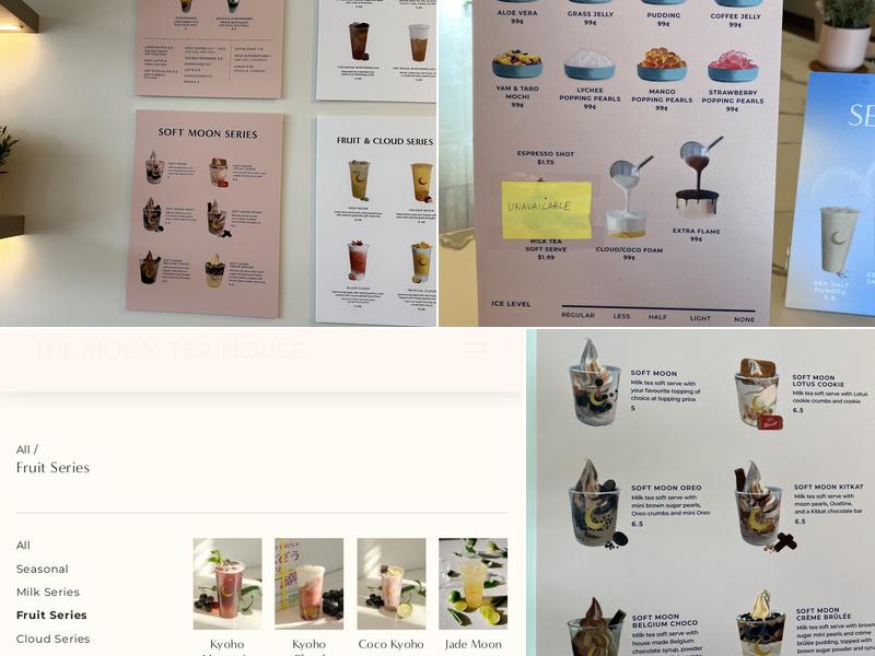 Thé Moon Tea House - Mahogany Menu