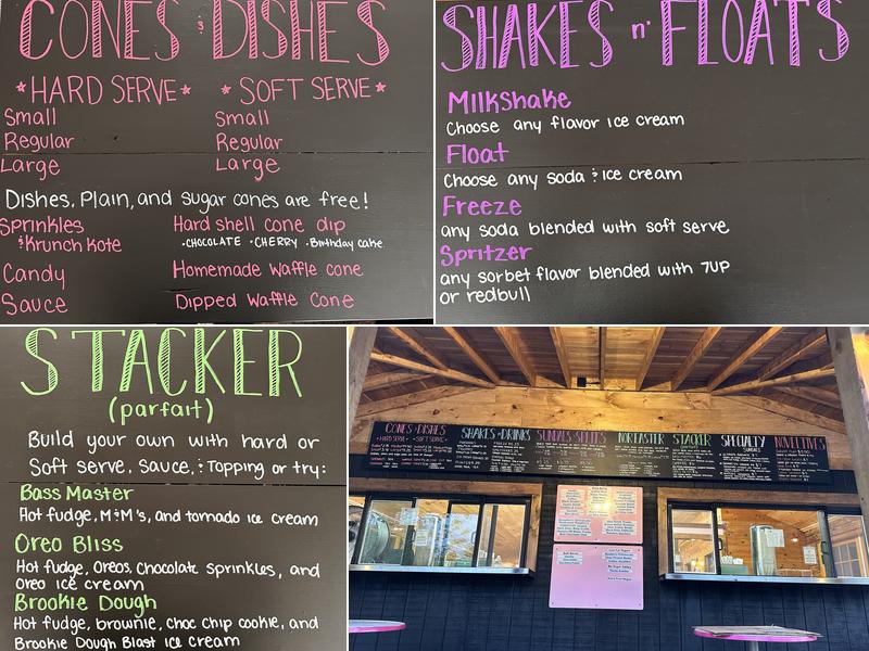 Outpost Scoop Shoppe Menu