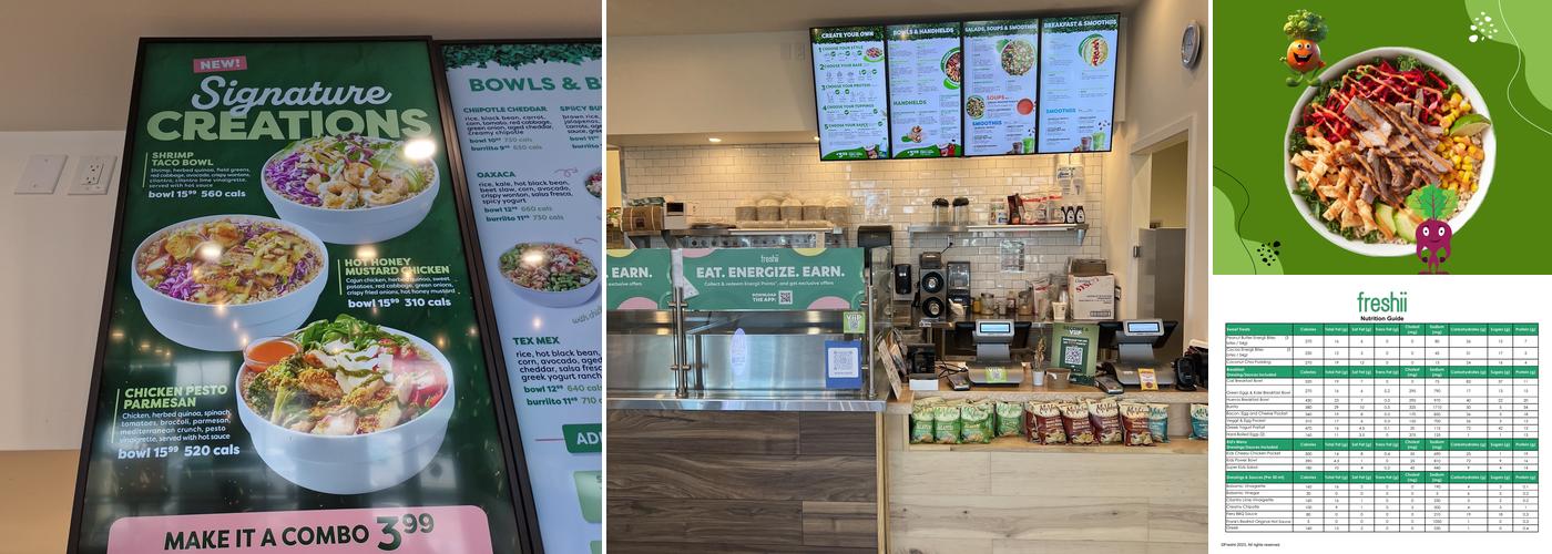 Freshii Menu