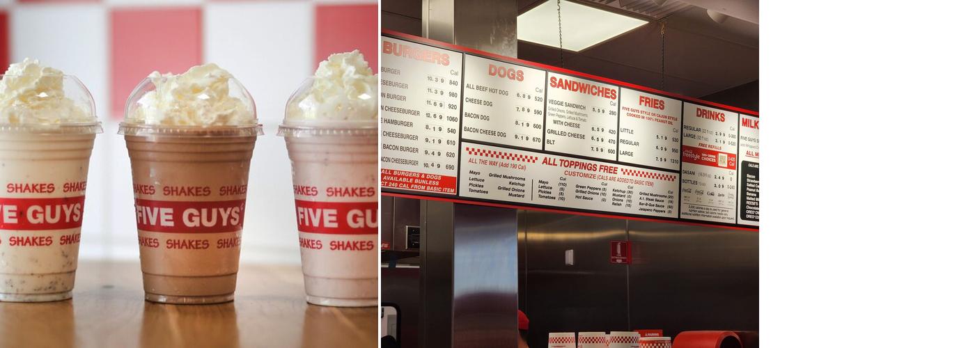 Five Guys Menu
