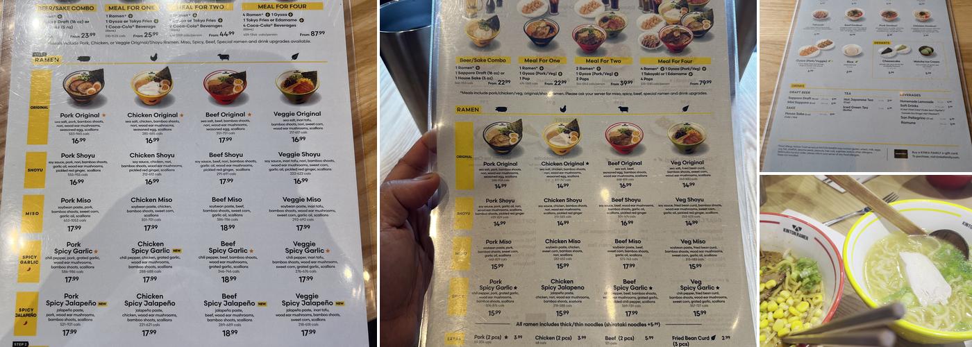 KINTON RAMEN APPLEBY BURLINGTON Menu