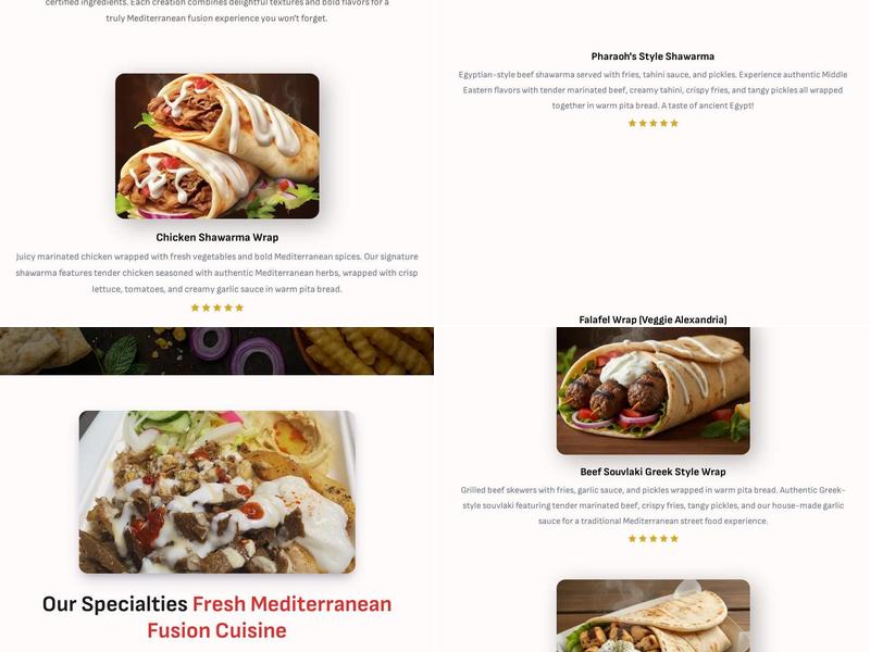mmm chicken Menu