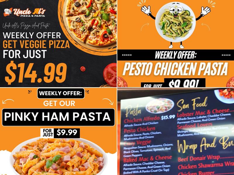 Uncle Al's Pizza & Pasta - Macleod Trail Menu