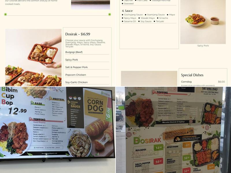 Dosirak Menu