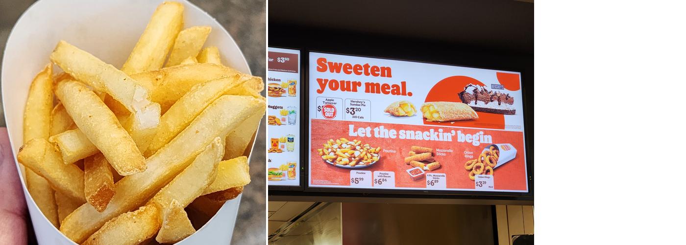 Burgerking Menu