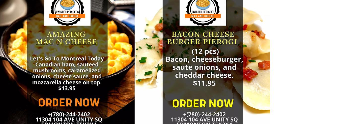 Twisted Perogies Menu