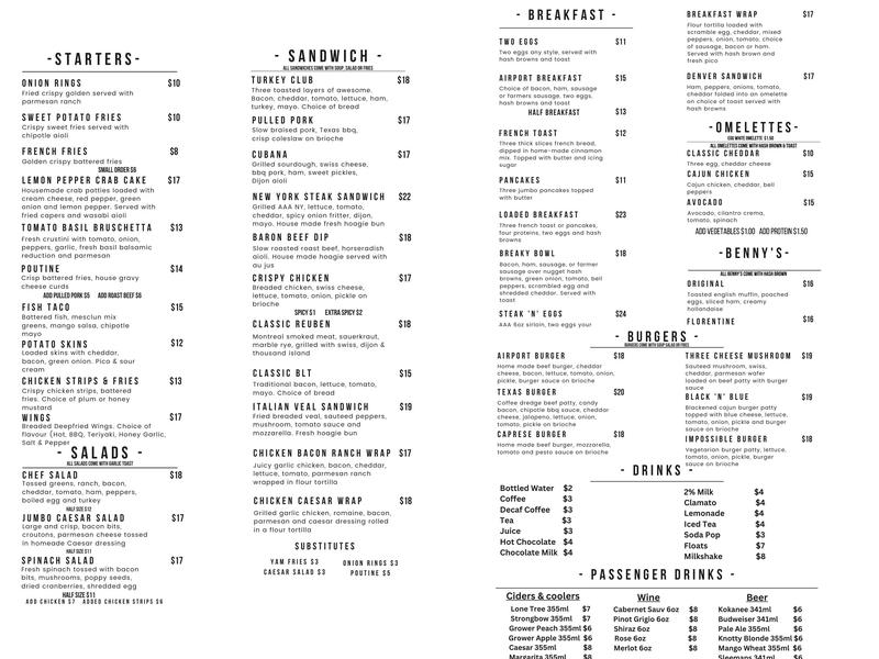 I Fly For Pie Menu