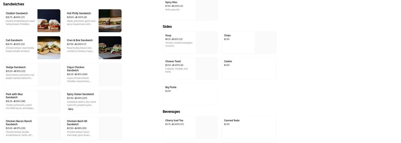 Chachi's Menu